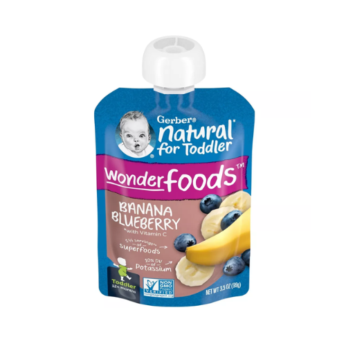 Gerber Natural For Toddler Banana Blueberry 3.5oz