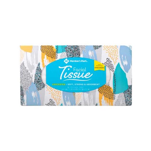 Member's Mark 160ct 2-Ply Facial Tissue Rectangle Box  1ct