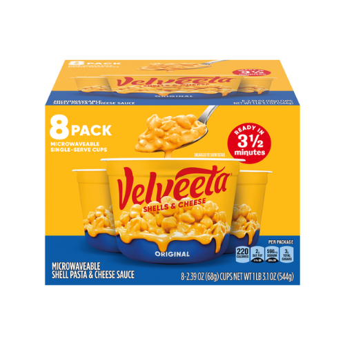 Velveeta Shells And Cheese Cups Original Flavor 8pk