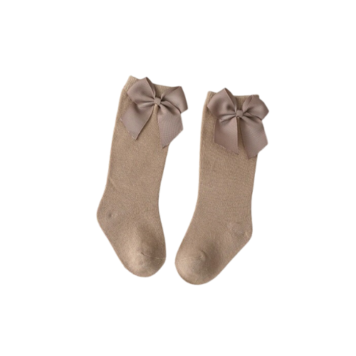 Long Bow Sock, Khaki Medium