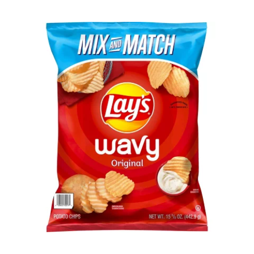 Lay's Wavy Potato Chips 15.625oz