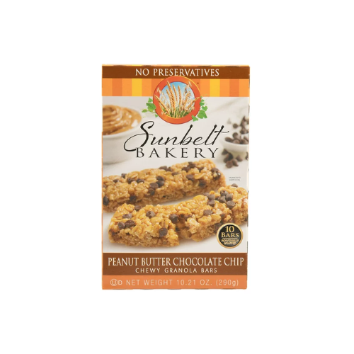 Sunbelt Bakery Peanut Butter Chocolate Chip Chewy Granola Bars 10 ct