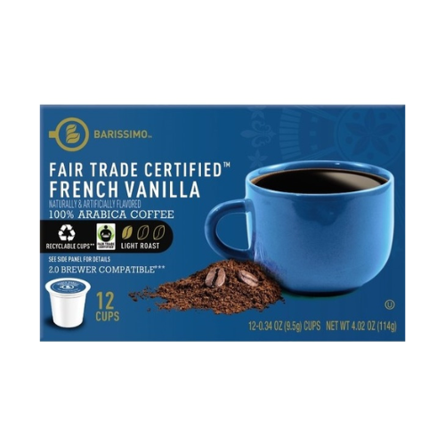 Barissimo French Vanilla Flavored Coffee Single Serve K-Cups 12ct