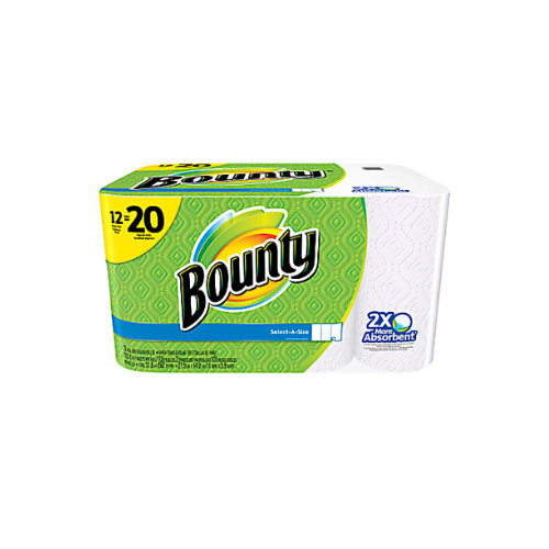 Bounty Select-a-size 105 Sheets 2 ply Paper Towels 12pk