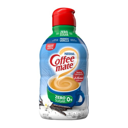 Nestle Coffee Mate Sugar Free French Vanilla Creamer 64oz