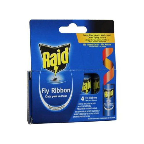 Raid Insecticide Fly Ribbon 4ct