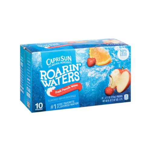 Capri Sun Roarin Waters Fruit Punch Wave 6fl oz x 10pk