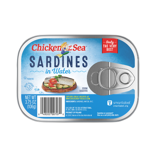 Chicken Of The Sea Sardines in Water 3.75oz