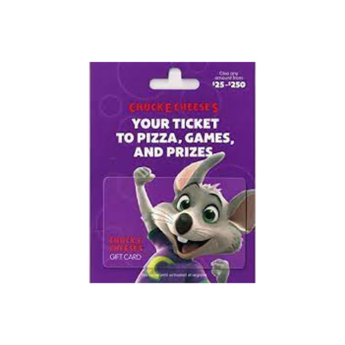 Chuck E Cheese Gift Card