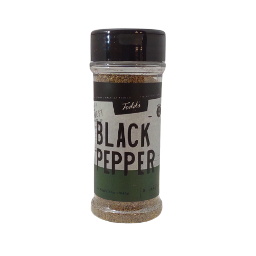 Todd's Premium Foods Black Pepper 34 Mesh 2.50oz