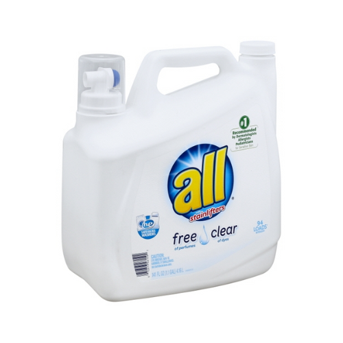 All Liquid Laundry Detergent Free Clear with Stainlifters 94 Loads 141 fl oz