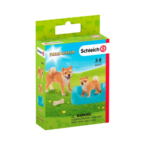 Schleich Farm World Shiba Mother & Puppy