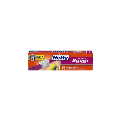 Hefty Storage Slider Gallon Bags 15ct