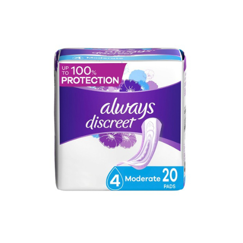 Always Discreet Moderate Pads 20ct