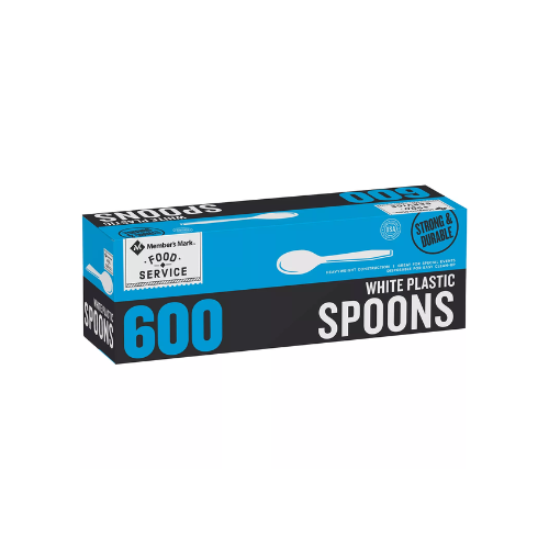 Member's Mark White Plastic Spoons 600ct