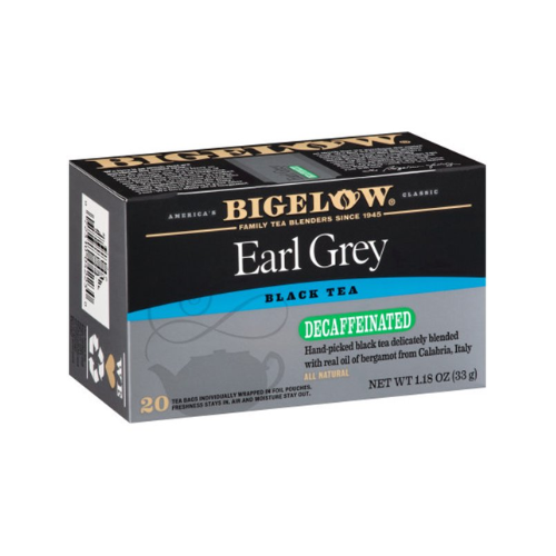 Bigelow Decaffeinated Earl Grey Black Tea Bags 20ct