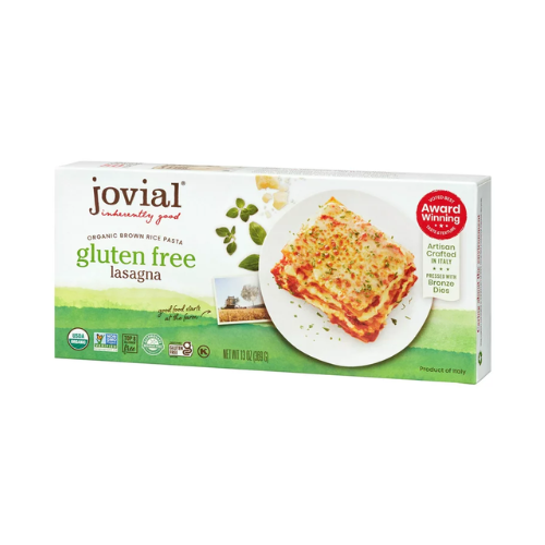 Jovial 100% Organic Gluten Free Brown Rice Lasagna Pasta 13oz