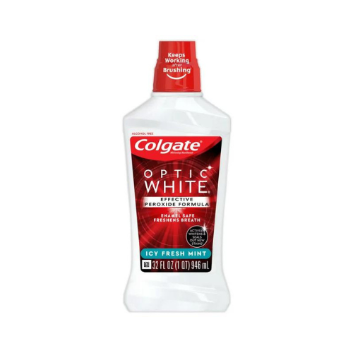 Colgate Optic White Icy Fresh Mint Mouthwash 32oz