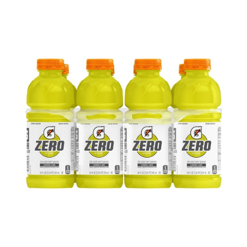 Gatorade Zero Lemon Lime Bottles 20fl oz x 8pk