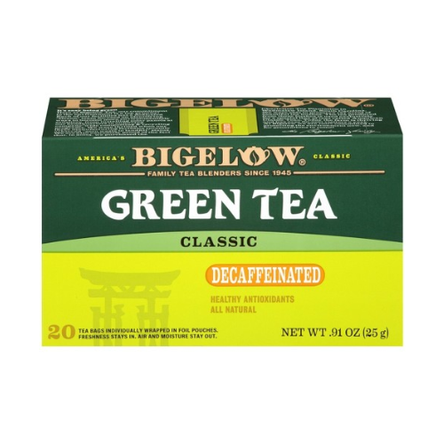 Bigelow Green Tea Classic Decaffeinated Tea Bags 20ct