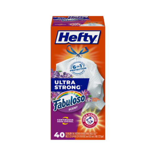 Hefty Ultra Tall Kitchen Fabuloso Bag 40ct