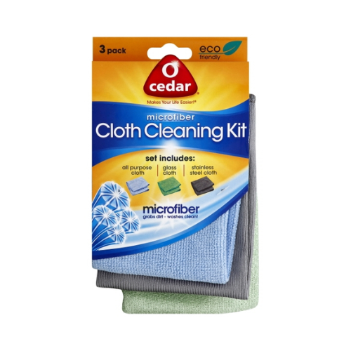 O-Cedar Microfiber Cloth Cleaning Kit 3ct