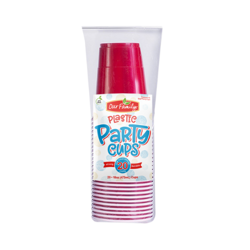 Our Family Plastic Party Cups 20 ct.