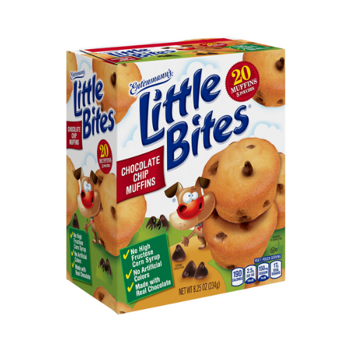 Entenmann's Little Bites Chocolate Chip Muffins, 5 Pouches 8.25oz