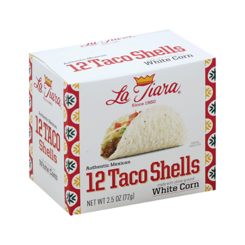 La Tiara White Corn Taco Shells 12ct