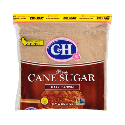 C & H Pure Cane Dark Brown Sugar 32oz