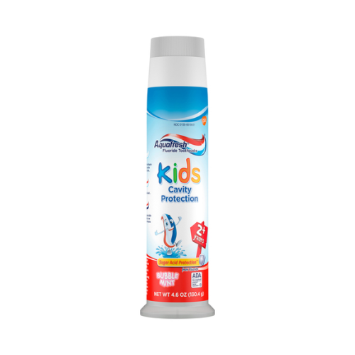 Aquafresh Kids Three Stripe Pump Toothpaste 4.6oz