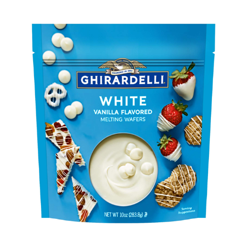 Ghirardelli White Vanilla Flavored Melting Wafers 10oz