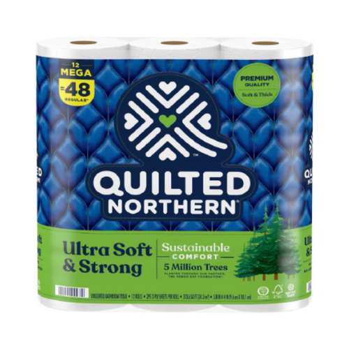 Quilted Northern Toilet Paper Ultra Soft & Strong 12 Mega Rolls