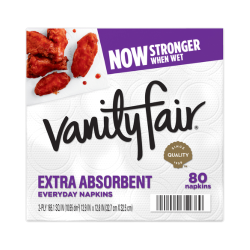 Vanity Fair Extra Absorbent Napkins 80ct