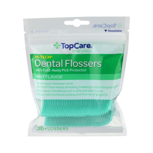 Topcare Hi Tech Dental Flossers Mint Flavor 36ct