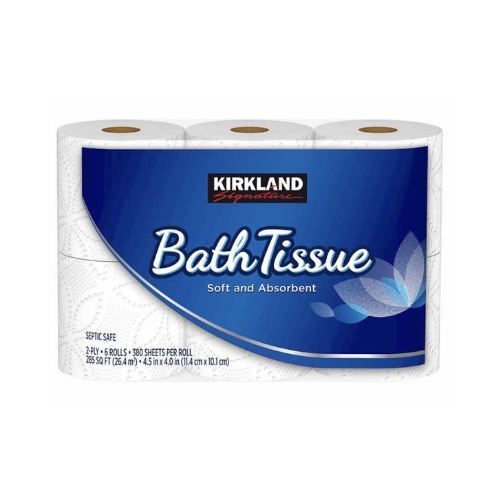 Kirkland 2 ply Bath Tissue 6 Rolls