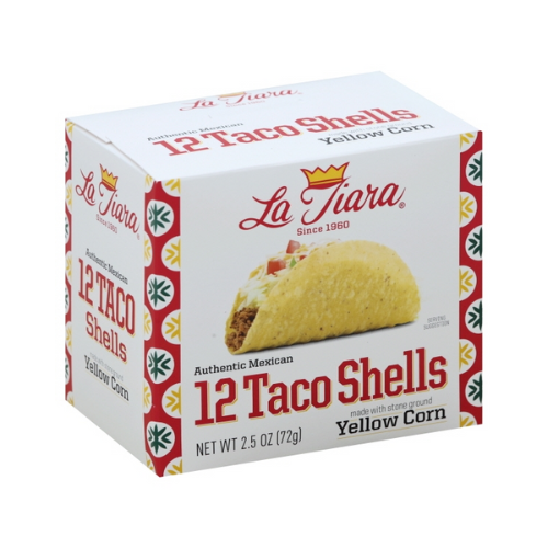 La Tiara Yellow Corn Taco Shells 12 ct