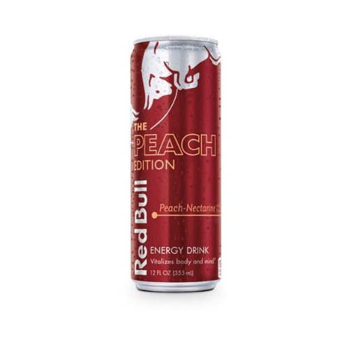 Red Bull Peach Edition Energy Drink Can 12fl oz