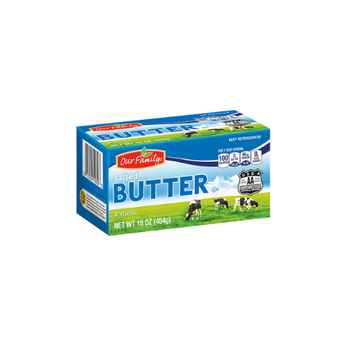 Our Family Salted Butter 4 Sticks 16oz