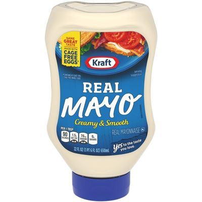 Kraft Creamy & Smooth Real Mayonnaise Squeeze Bottle 22oz