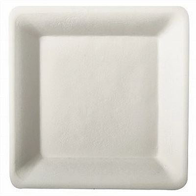 Pap Star Square Plates - White 50ct