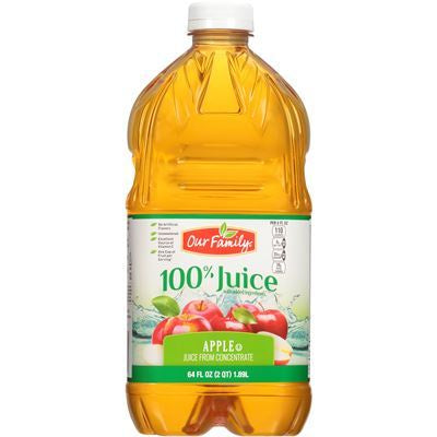 Our Family Apple Juice From Concentrate 64oz